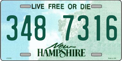 NH license plate 3487316