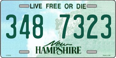 NH license plate 3487323