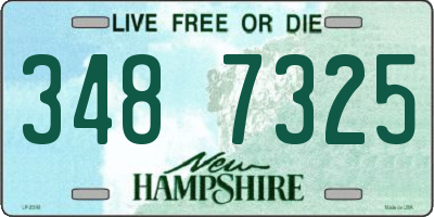 NH license plate 3487325