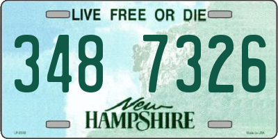 NH license plate 3487326
