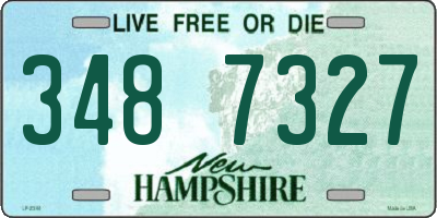 NH license plate 3487327