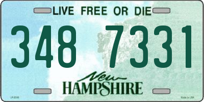 NH license plate 3487331