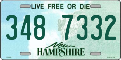 NH license plate 3487332