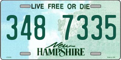 NH license plate 3487335