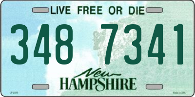 NH license plate 3487341