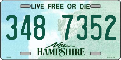 NH license plate 3487352