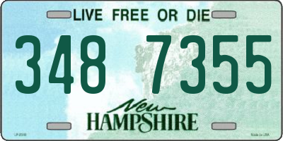 NH license plate 3487355