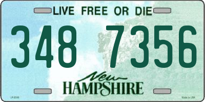 NH license plate 3487356
