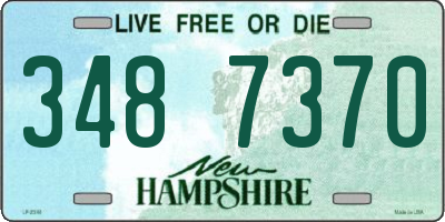 NH license plate 3487370