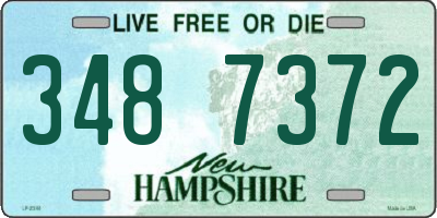 NH license plate 3487372