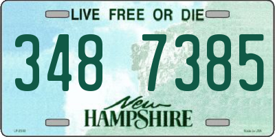 NH license plate 3487385