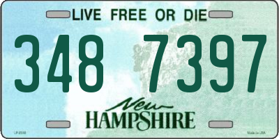 NH license plate 3487397