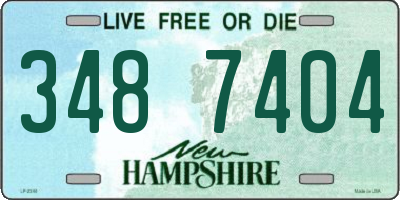 NH license plate 3487404
