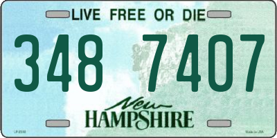NH license plate 3487407