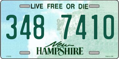 NH license plate 3487410