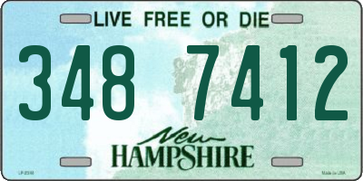 NH license plate 3487412
