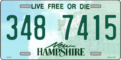 NH license plate 3487415