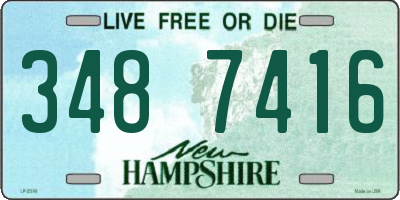 NH license plate 3487416