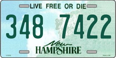 NH license plate 3487422
