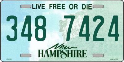 NH license plate 3487424