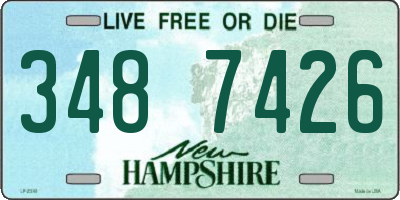 NH license plate 3487426