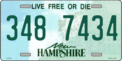 NH license plate 3487434