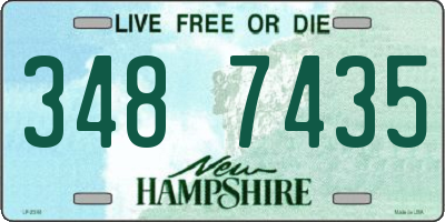 NH license plate 3487435