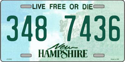 NH license plate 3487436