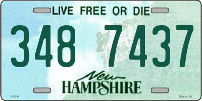 NH license plate 3487437