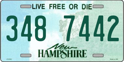 NH license plate 3487442