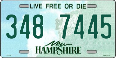 NH license plate 3487445