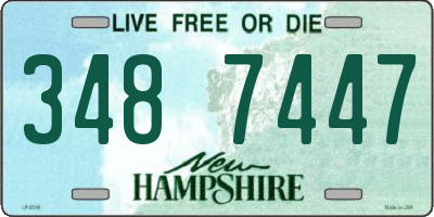 NH license plate 3487447