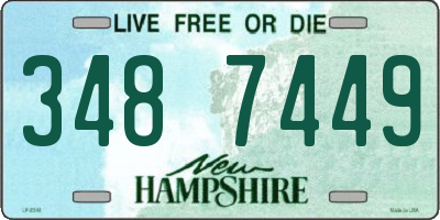 NH license plate 3487449