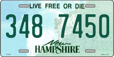 NH license plate 3487450