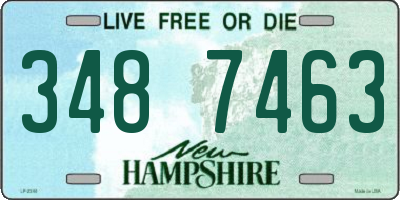 NH license plate 3487463