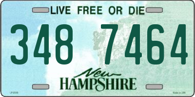 NH license plate 3487464