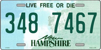 NH license plate 3487467