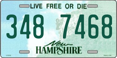NH license plate 3487468