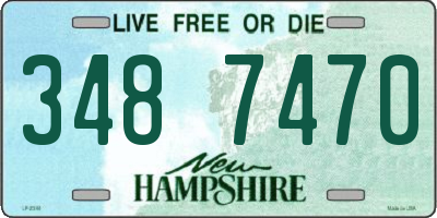 NH license plate 3487470