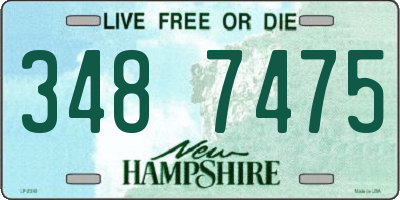 NH license plate 3487475