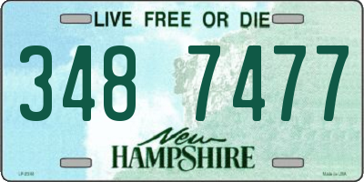 NH license plate 3487477