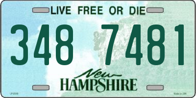 NH license plate 3487481