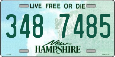 NH license plate 3487485