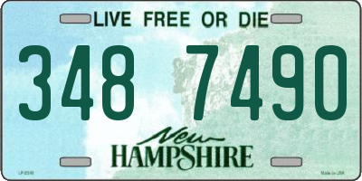 NH license plate 3487490