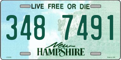 NH license plate 3487491