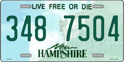 NH license plate 3487504