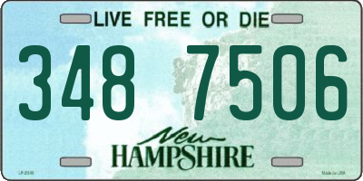 NH license plate 3487506