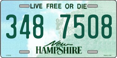 NH license plate 3487508