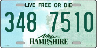 NH license plate 3487510