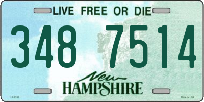 NH license plate 3487514
